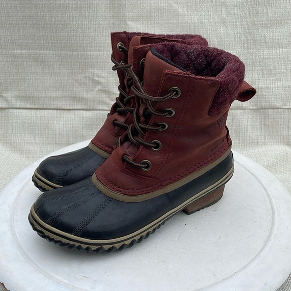 Sorel Slimpack II Lace Winter Boots - Women's Sz 7 - 7.5 - Picture 1 of 10